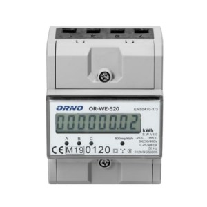 Elektromos fogyasztásmérő 3 fázisú 80A MID OR-WE-520 ORNO