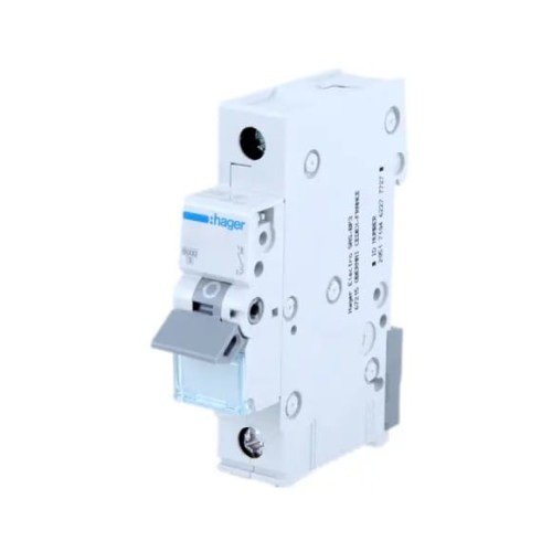 Túláramvédelmi megszakító B 25A 1P 6kA MBN125E HAGER GPV-401-127