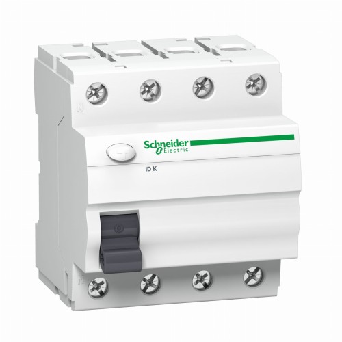 Fennmaradó áramú megszakító 4P 25A 30mA AC típus IDK-25-4-30-AC A9Z05425 SCHNEIDER ELECTRIC GPV-401-143