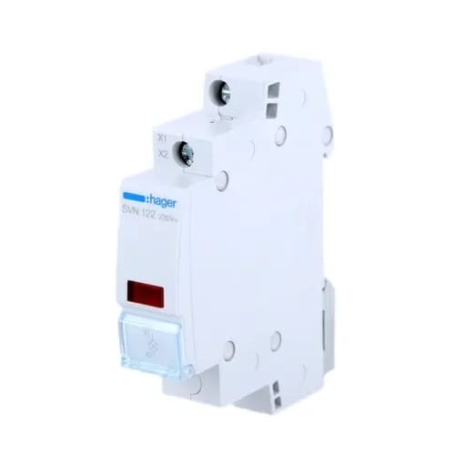 Hager jelzőlámpa Led piros 230V AC GPV-401-183