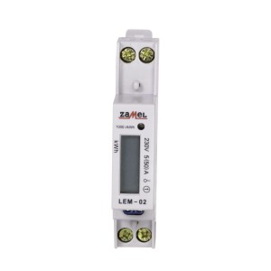 Zamel villamosenergia-mérő 1-fázisú LCD 50A 1-MOD 1-MOD