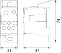 ELEKTRO-PLAST kapcsolóblokk 1 pólusú 125A TH35 kék UKK-125 GPV-401-214 (2)
