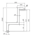 Végrögzítő bilincs H32 Alumínium 6060 Furat M8 festett PV-03-31 (2)
