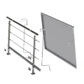 Fotovoltaikus szerelőkészlet Balus 1 erkélykorláthoz GPV-200-01