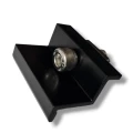 Végszorító 30mm csavarral és betéttel - Fekete festett PV-03-23