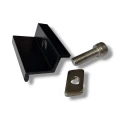 Végszorító 30mm csavarral és betéttel - Fekete festett PV-03-23 (2)