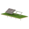 Földre telepített napelemes tartószerkezet Strong 6 panel Rögzítőrendszer T1V GPV-KN1-S6