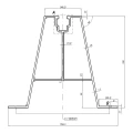 Trapéz Híd 33cm H-100 EPDM-ből Trapézlemezből készült tetőkhöz PV-02-05 (2)