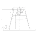 Trapéz Híd 33cm H-70 EPDM-ből a 2. Típusú trapézlemezből készült tetőkhöz, magasabb tetőcsatlakozásokhoz. PV-02-06 (2)