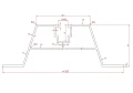 Trapéz Híd 33cm H-40 EPDM-ből Trapézlemezből készült tetőkhöz PV-02-03 (2)