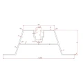 Trapéz Híd 60cm H-40 EPDM-ből Trapézlemezből készült tetőkhöz PV-02-03-03 (2)