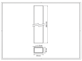 Kerítésoszlop 60x40x1,2 mm, hossz 2,4 m, horganyzott GPV-700-70 (3)
