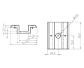 Alacsony középső rögzítőbilincs H8 földelő tüskével PV-04-18 (2)