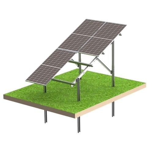 Földre telepített napelemes tartószerkezet Ultra Strong 4 panel Rögzítőrendszer N2V GPV-N2V-US4 (1)