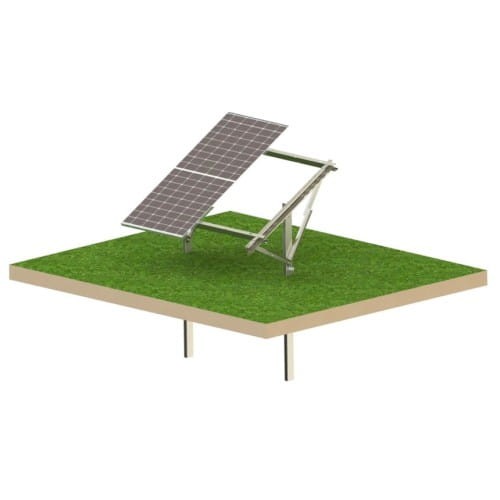 Földre telepített napelemes tartószerkezet Ultra Strong 2 panel Rögzítőrendszer T1V GPV-T1V-US2 (1)