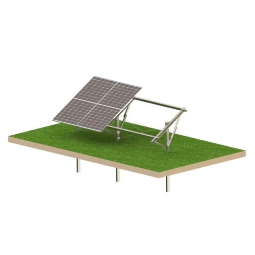 Földre telepített napelemes tartószerkezet Ultra Strong 4 panel Rögzítőrendszer T1V GPV-T1V-US4 (1)