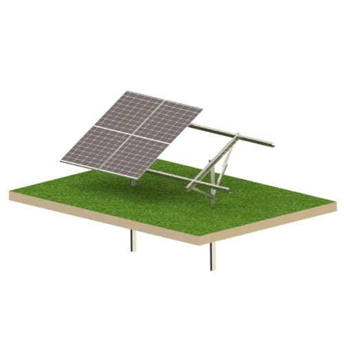 Solar KIT T1V Light – talajra szerelt napelemes szerkezet 4 panelhez GPV-T1V-L4 (1)