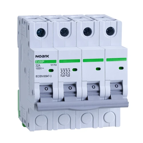 Leválasztó kapcsoló, DC fotovoltaikus alkalmazáshoz, 4 modul széles, 4 pólusú, 32A, 1000V DC PV-200-101763