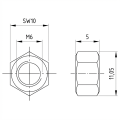 Hatszögletű anya M6 DIN 934 A4-80 000-060 (2)