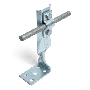 Sarokkonzol lemezzel csavarral h=7cm galvanikus horganyzás