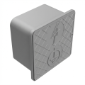 Fali ellenőrző doboz 150x150x100mm műanyag szürke 000-173 (1)