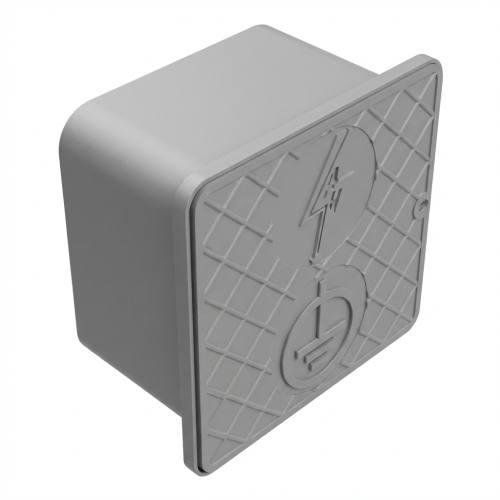 Fali ellenőrző doboz 150x150x100mm műanyag szürke 000-173 (1)