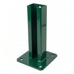 Kerítésoszlop talp 60x40 zöld RAL 6005 horganyzott