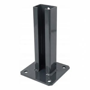 Kerítésoszlop talp 60x40 mm antracit RAL 7016 horganyzott