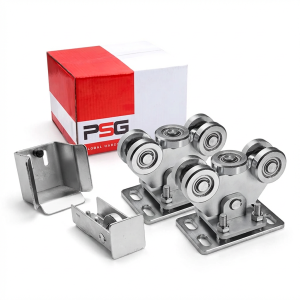 Önhordó tolókapuk görgőkészlete + KIT kiegészítők 80-as sínhez