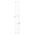 Összecsukható földelőrúd - Morse kúpos csatlakozás; fi 16x1500 mm /OG/ PV-23-01 (3)
