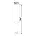 Kézi földelőrúd beütő (tűzihorganyzott) 18x140mm PV-24-02 (2)