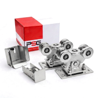 Toló kapu futómű csomag: 2× futómű (5-görgős, fém) + tartozékok