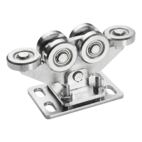 Futószerkezet szabadon álló toló kapukhoz 80/6 acél görgők