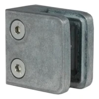 Üvegfogó 45x45x26 mm, üveg 6-10,76 mm, zamak, lapos rendszer, nyers