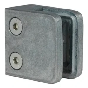 Üvegfogó 45x45x26 mm, üveg 6-10,76 mm, zamak, lapos rendszer, nyers