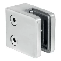 Üvegfogó 45x45x26 mm, üveg 6-10,76 mm, AISI 304, sík rendszer, szatén
