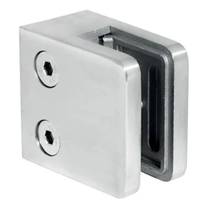 Üvegfogó 45x45x26 mm, üveg 6-10,76 mm, AISI 304, sík rendszer, szatén