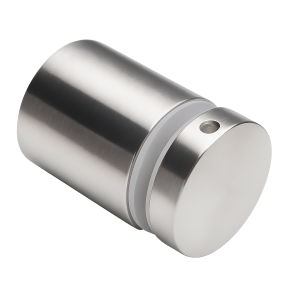 Üveg pontszerű tartó fi 50/50 M10x60, üveg 8-21,52 mm, AISI 304, lapos rendszer, szatén