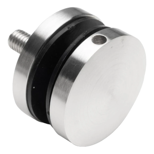 Pontszerű üvegrögzítő fi 50/8/M10x50, üveg 8-17,52 mm, AISI 304, lapos rendszer, szatén