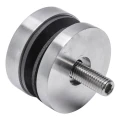 Pontszerű üvegrögzítő fi 50/8/M10x50, üveg 8-17,52 mm, AISI 304, lapos rendszer, szatén 000-266 (2)