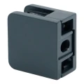 Üvegfogó 45x45x26 mm antracit üveg 6-10,76 mm zamak lapos rendszer festett 000-269 (2)