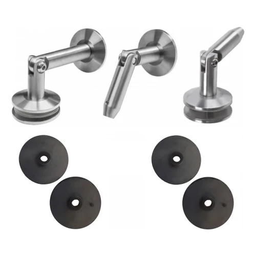 M12 üvegtetőzet rendszer, 3 részes, fi 12mm feszítőhöz, üveg 8-17,52mm (aisi304, univerzális, szatén) (10) 000-285 (1)