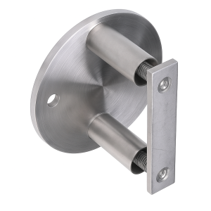 Oldalsó oszloprögzítő fi 42,4 mm csőhöz fi 100 mm AISI 304 szatén