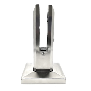 Függőleges üveg Spigot tartó 50x50/100x100 mm. üveg 12-17.52 mm. AISI 304 szatén