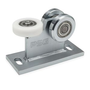 Futókocsi 80 3 acél és műanyag görgő függesztett kapukhoz