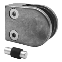Üvegfogó 50x40x26 mm pin üveg 6-10,76 mm zamak sík rendszer nyers