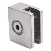 Végső üvegfogó 60x50x28 mm üveg 8-10 mm, AISI 304 szatén sík rendszer