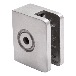 Végső üvegfogó 60x50x28 mm üveg 8-10 mm, AISI 304 szatén sík rendszer
