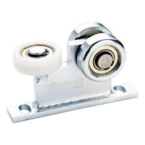 Függesztett kapu 70-es futókocsi 2 acél görgővel és 1 műanyag görgővel - keskeny alap