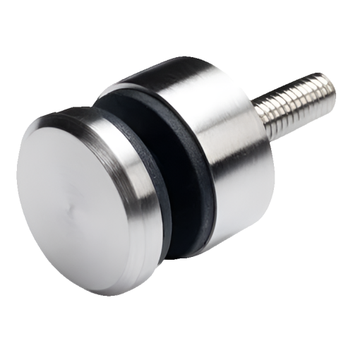 Üveg pontszerű tartó fi 30/13/M8x40 üveg 6-12 mm AISI 304 sík rendszer szatén 000-295 (1)